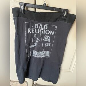 Custom punk rock tube top tee.